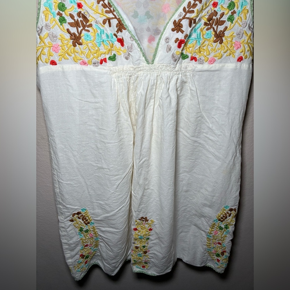 Women’s Medium floral Tunic XXI Embroidered Tank Dress - Picture 5 of 10
